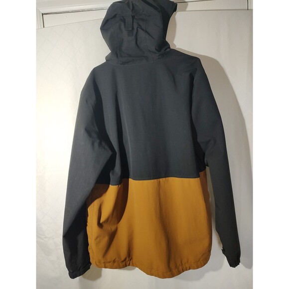 Carhartt Storm Defender Hooded Jacket 2 Tone Sz L Tall Tan Windbreaker - Picture 6 of 7